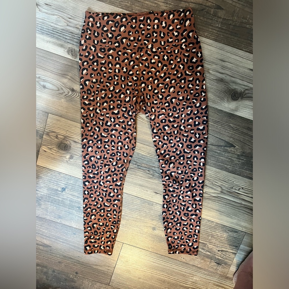 Fabletics leopard print power hold leggings